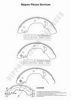 NPS I350U02 Brake Shoe Set